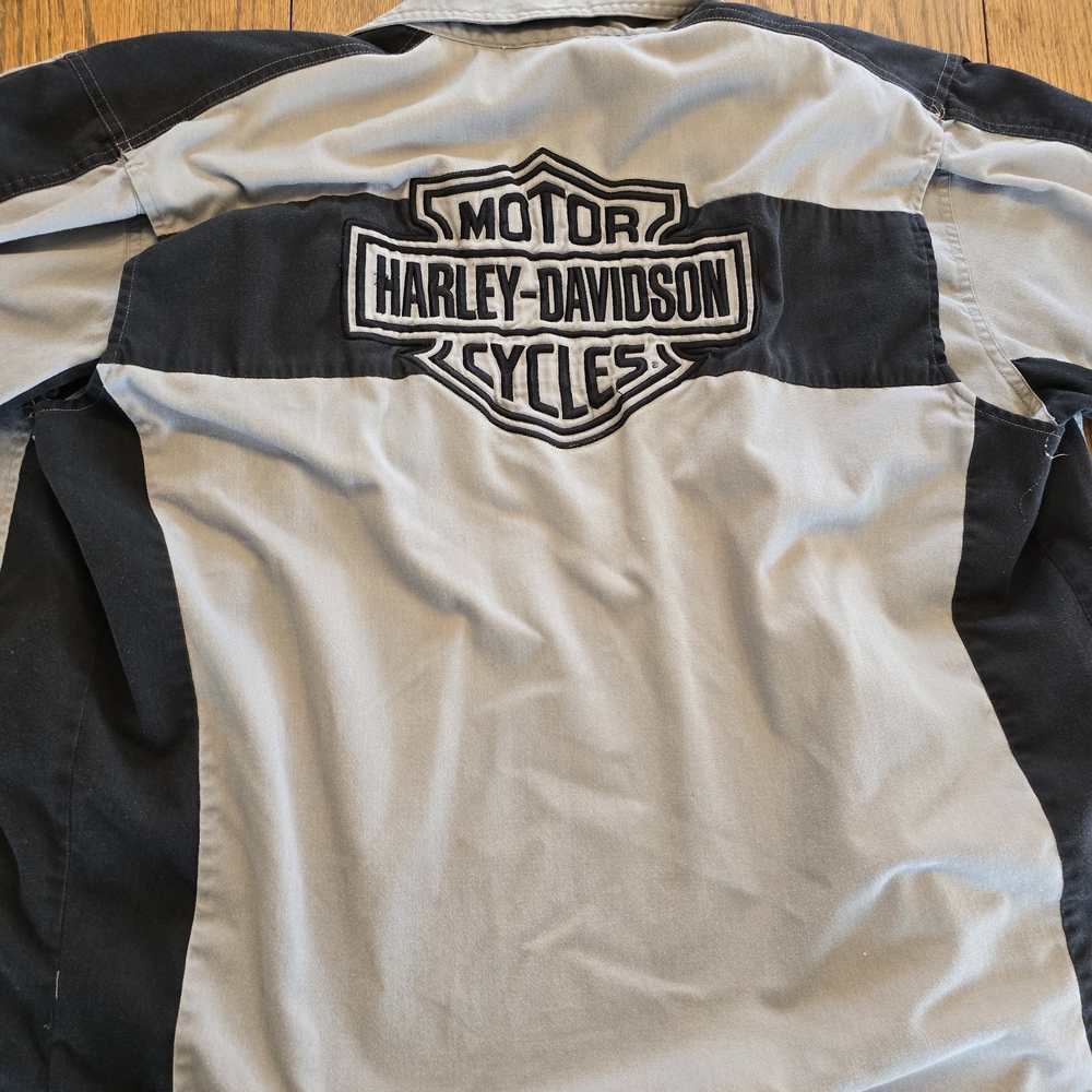 Harley-Davidson Vented Garage Shirt Short Sleeve Button-Up Men’s XL - Picture 8 of 8
